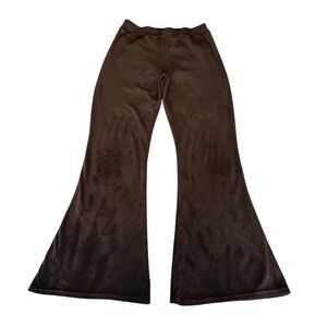 Brown Hollister Flare Velour Pants Ultra High Rise Size Small Comfy Sweatpants